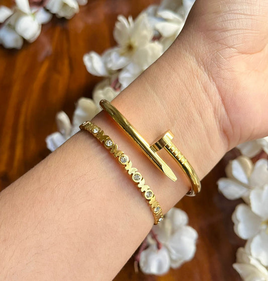 Lark Thin Wrist/ Baby Size bracelet Stack