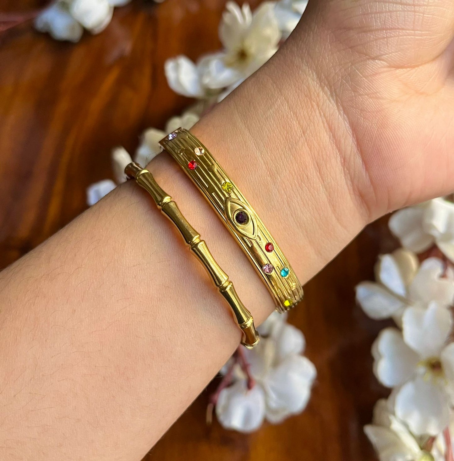 Hornbill Thin Wrist/ Baby Size bracelet Stack