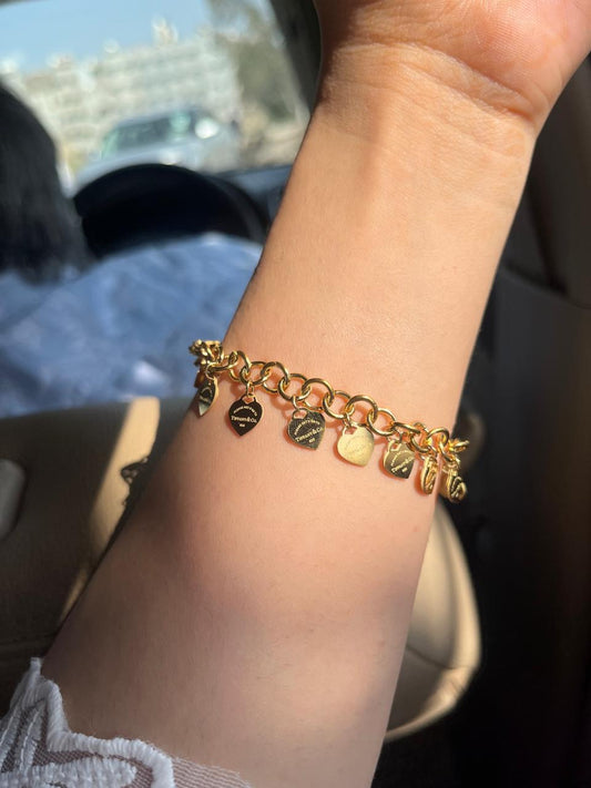 Heart Charm Bracelet