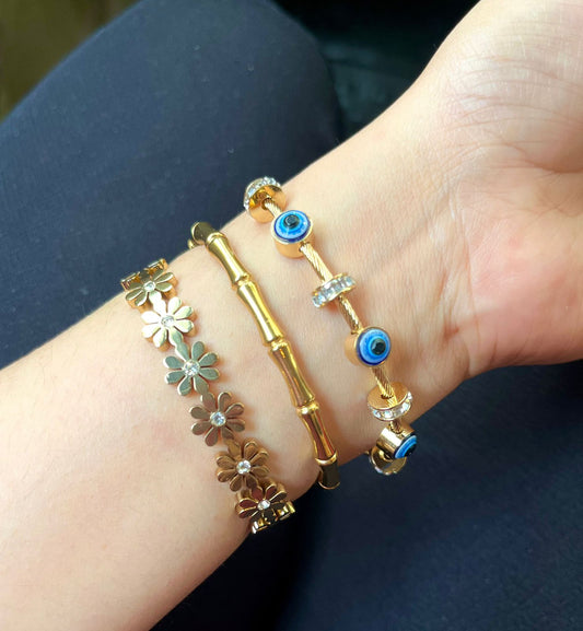 Nate Thin Wrist/ Baby Size bracelet Stack
