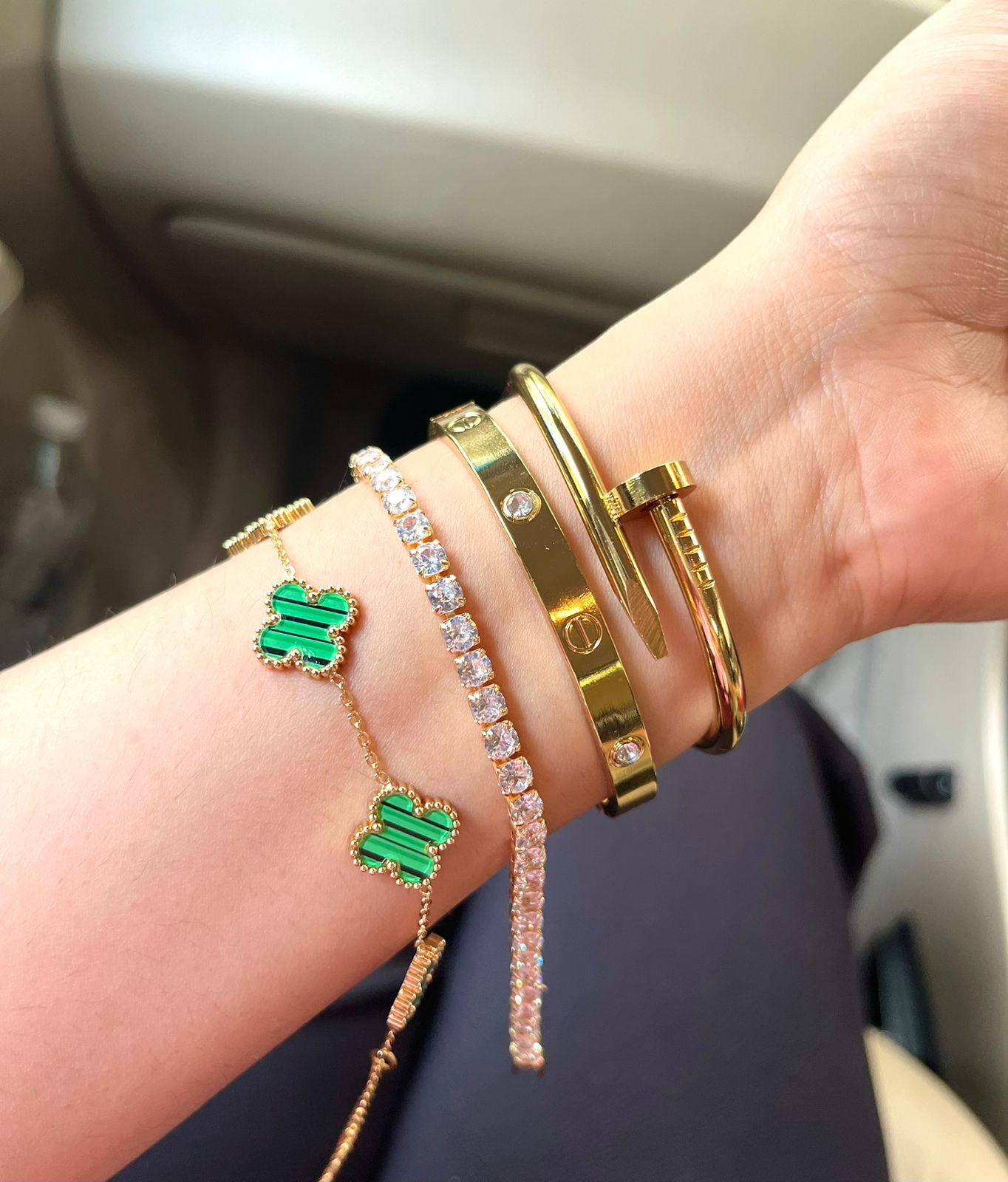 Supernova Thin Wrist/ Baby Size bracelet Stack