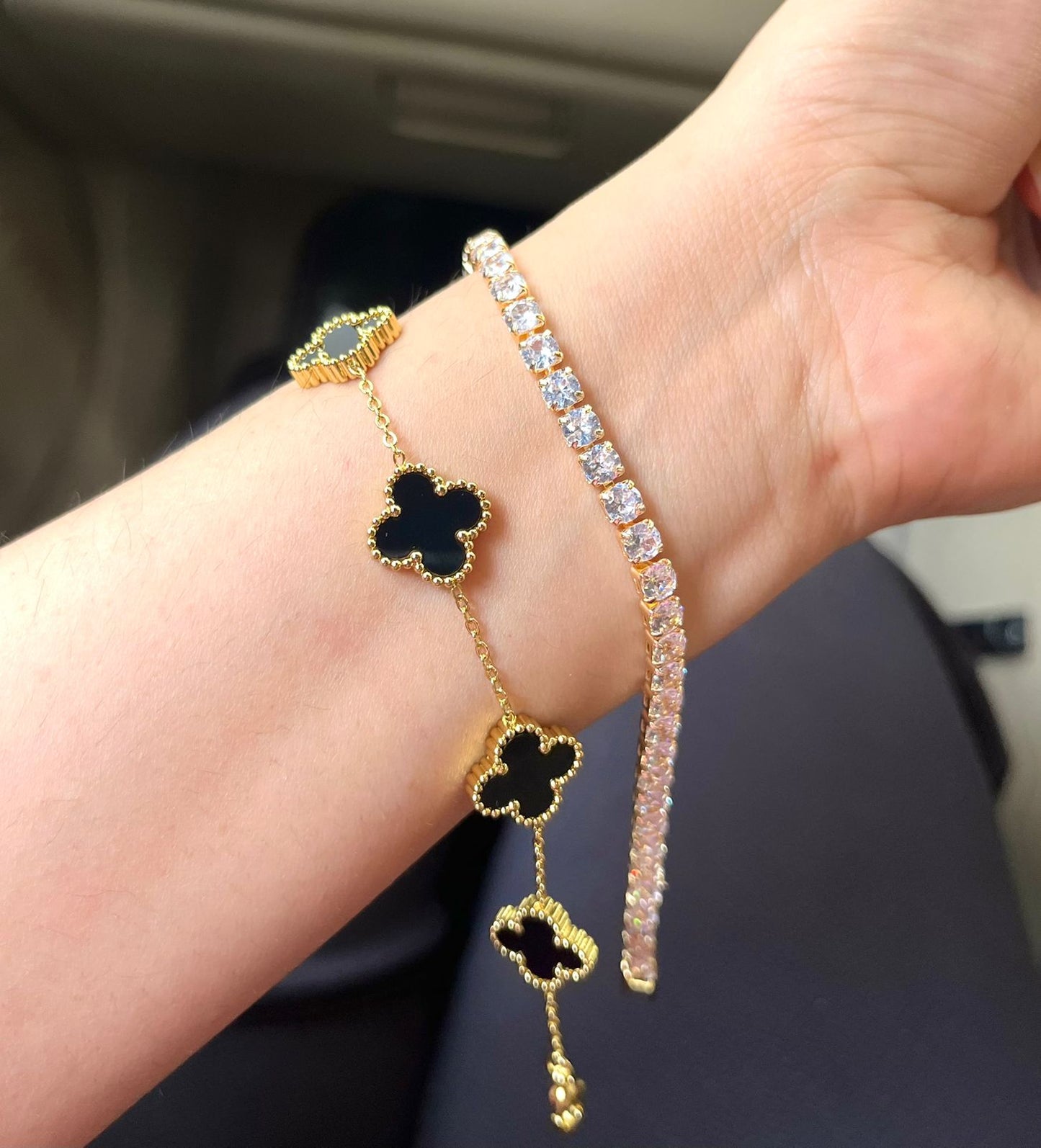 Orca Thin Wrist/ Baby Size bracelet Stack