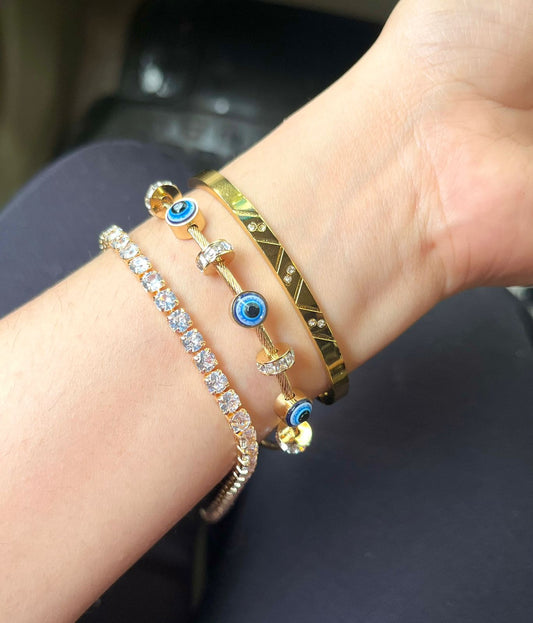 Harold Thin Wrist/ Baby Size bracelet Stack