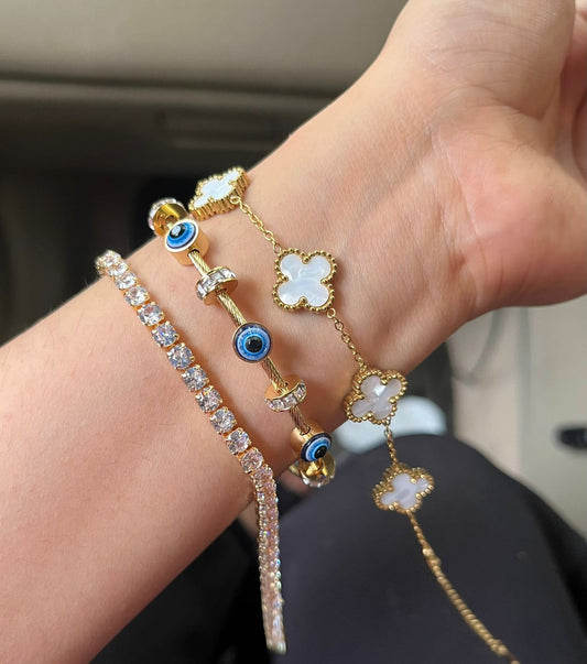 Eleanor Thin Wrist/ Baby Size bracelet Stack