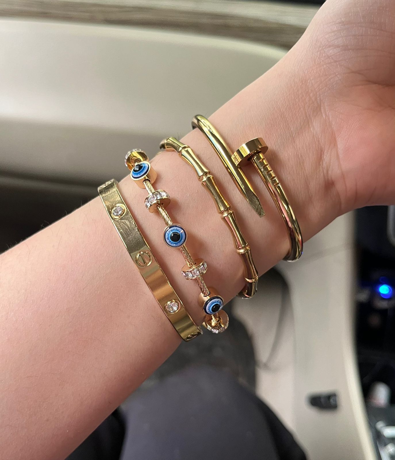 Celestia Thin Wrist/ Baby Size bracelet Stack