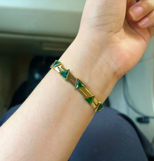 Enzo Green Thin Wrist/ Baby Size bracelet