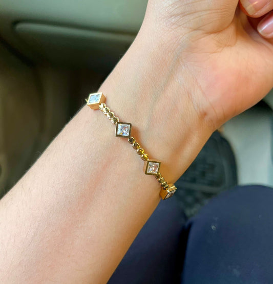 Max White Thin Wrist/ Baby Size bracelet