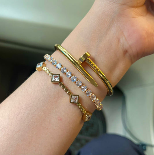 Mayfield Thin Wrist/ Baby Size bracelet Stack