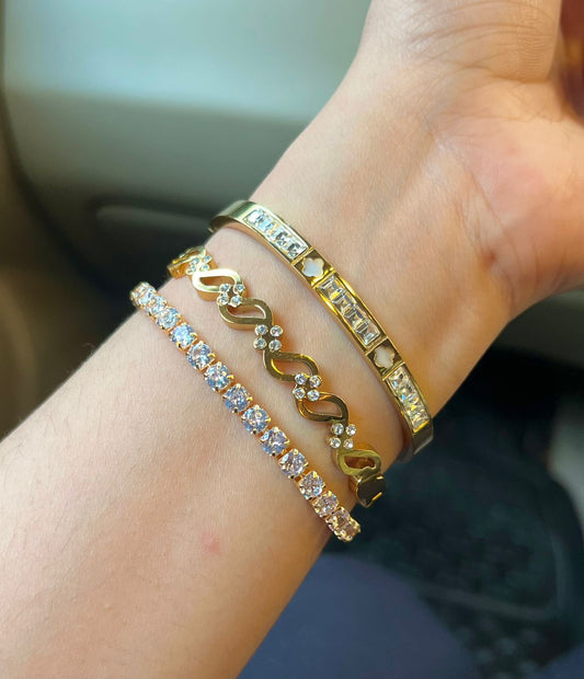 Jonathan Thin Wrist/ Baby Size bracelet Stack