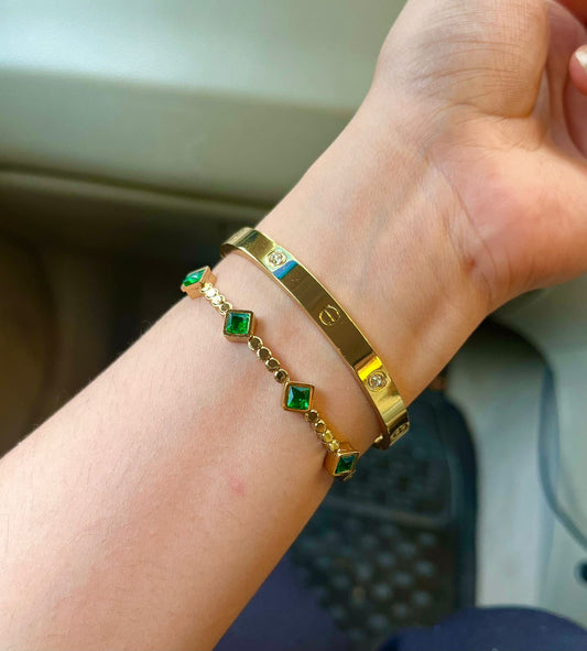 Buckley  Thin Wrist/ Baby Size bracelet Stack