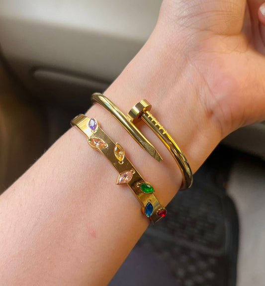 Joyce Multi Thin Wrist/ Baby Size bracelet Stack