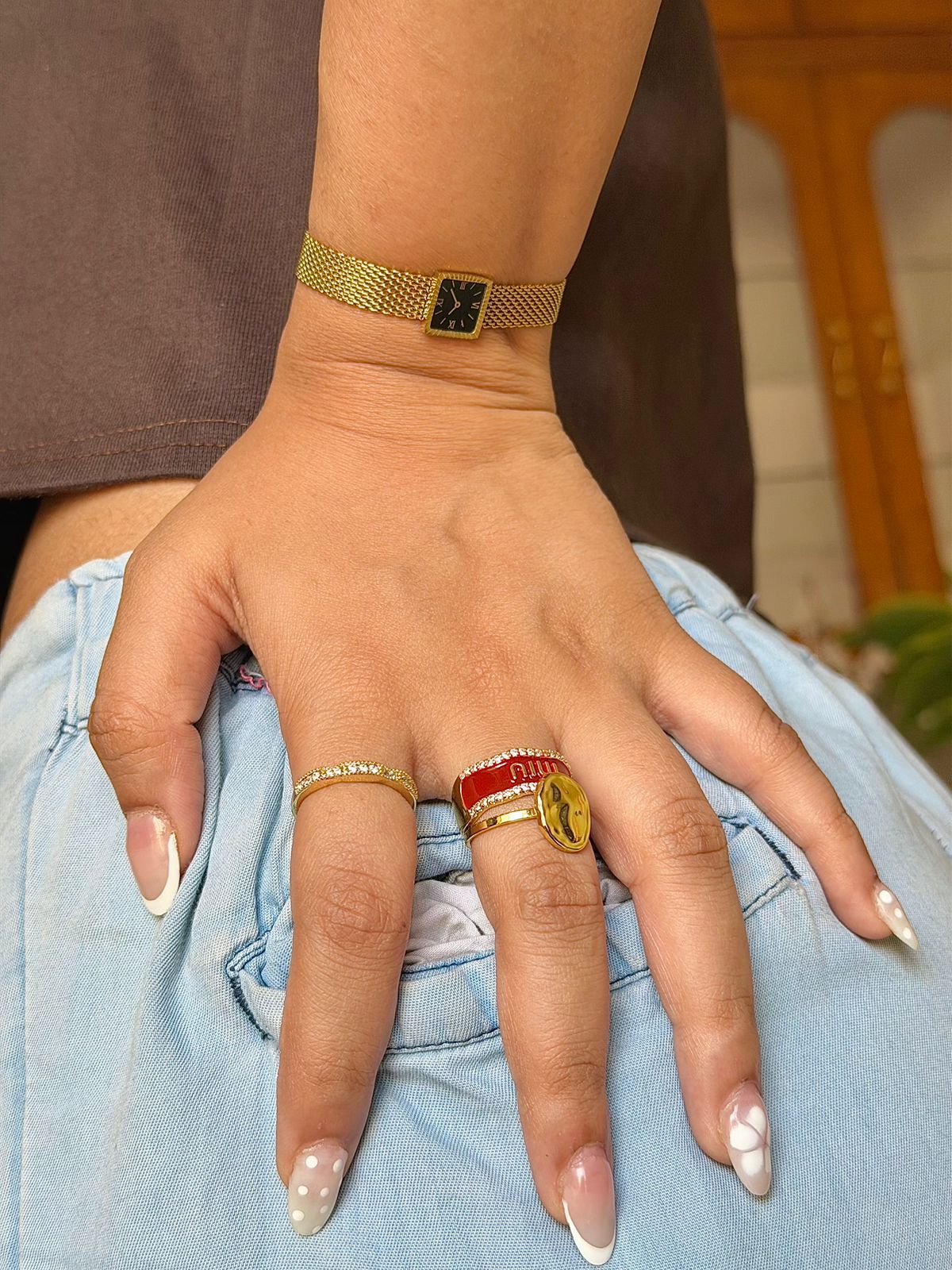 Vintage Square Dial Bracelet