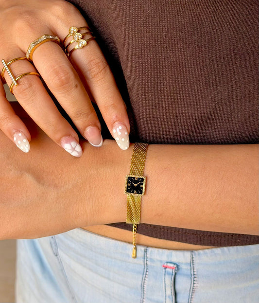 Vintage Square Dial Bracelet