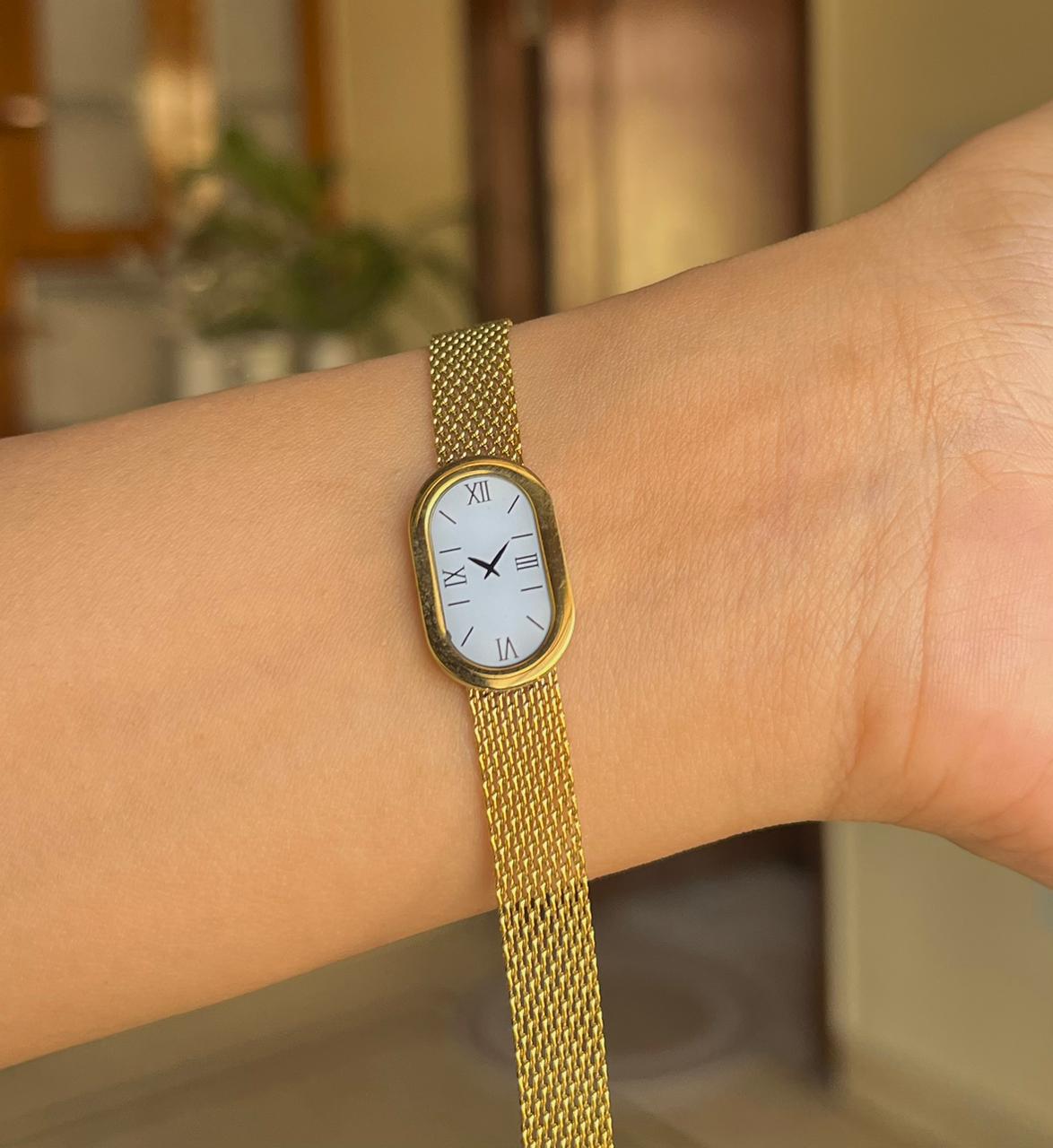 Champagne Gold Vintage Dial Bracelet