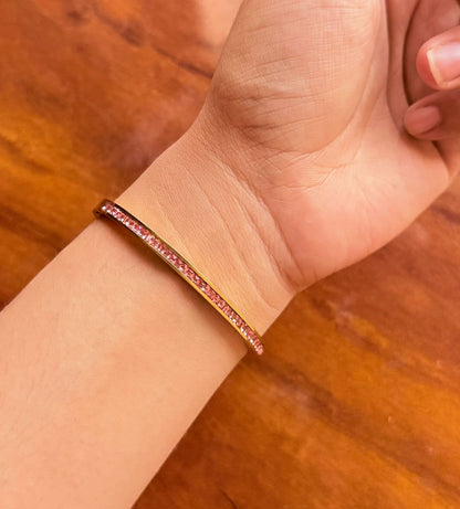 Jazzi Pink Thin Wrist/ Baby Size bracelet