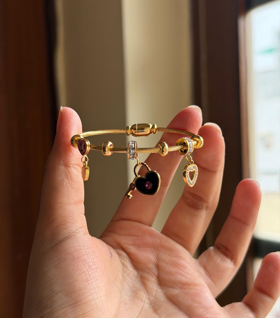 Key to the heart Thin Wrist/ Baby Size bracelet