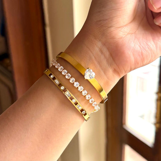 Samurai Thin Wrist/ Baby Size bracelet Stack