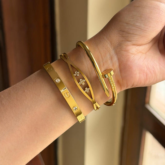 Ember Thin Wrist/ Baby Size bracelet Stack