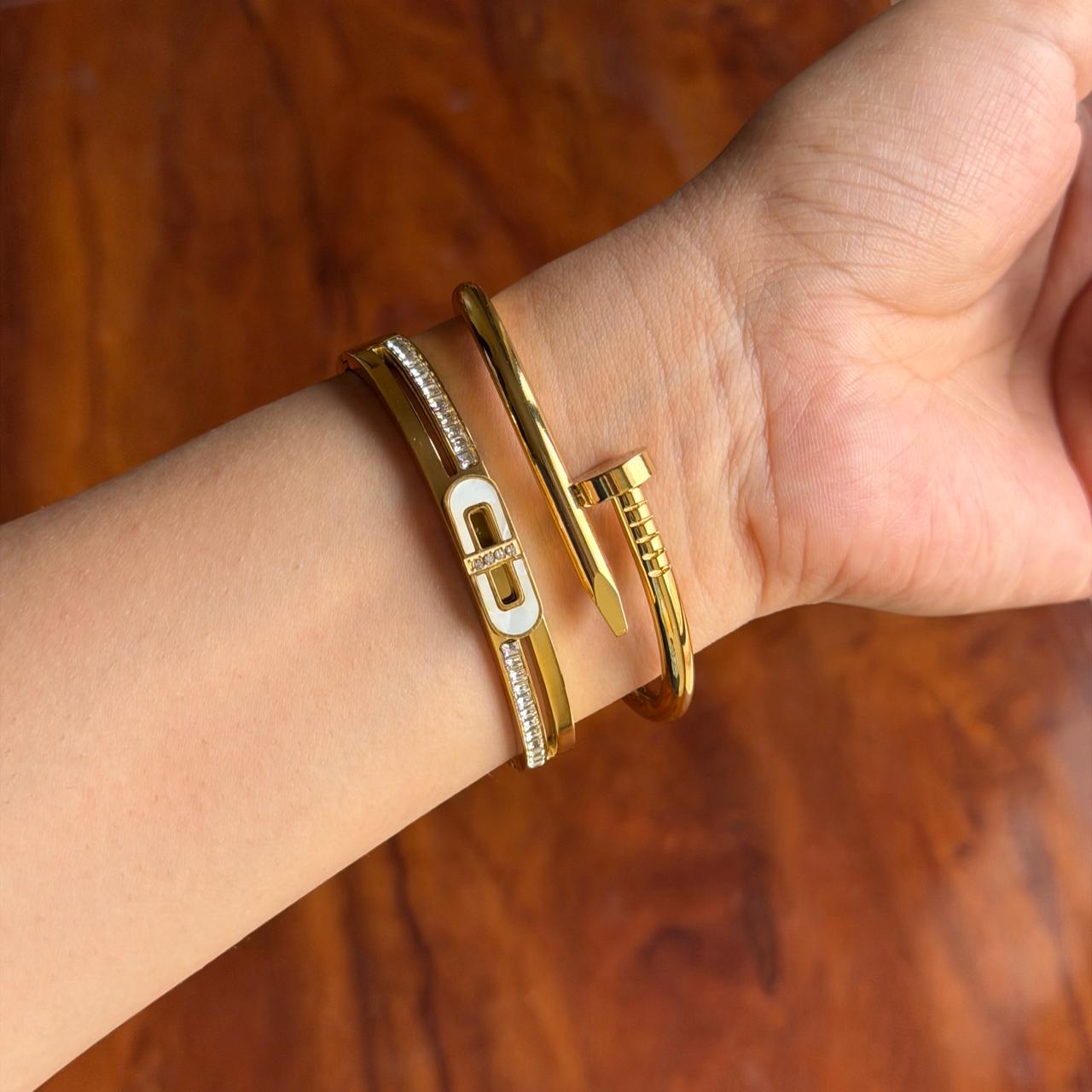 River Thin Wrist/ Baby Size bracelet Stack