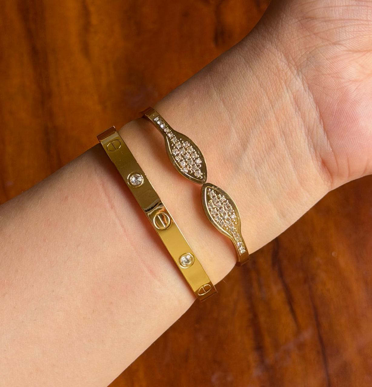 Fern Thin Wrist/ Baby Size bracelet Stack