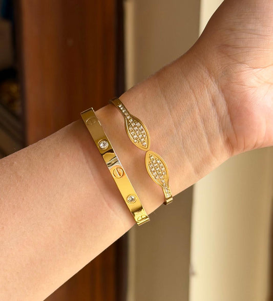 Fern Thin Wrist/ Baby Size bracelet Stack