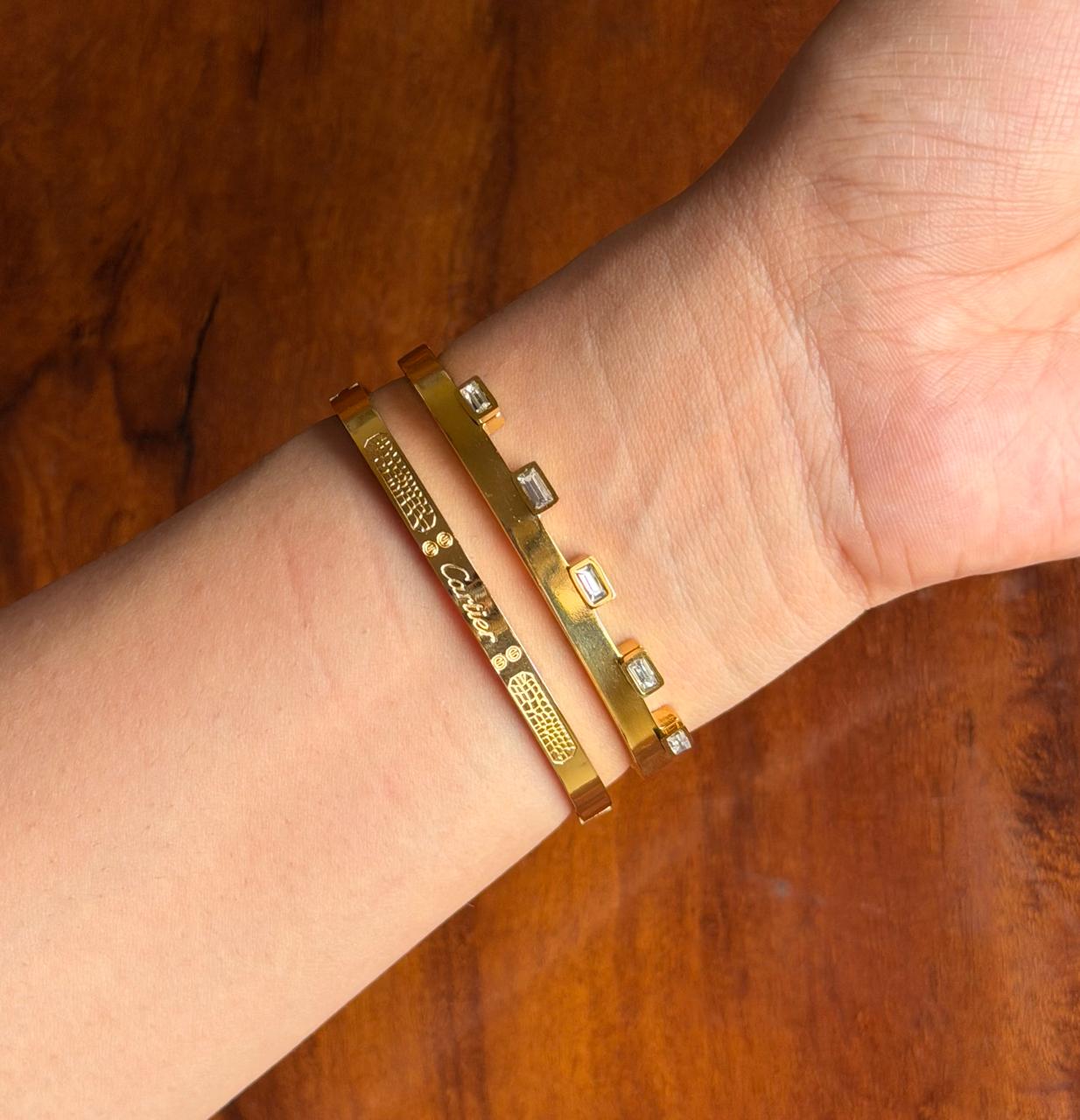 Moss Thin Wrist/ Baby Size bracelet Stack