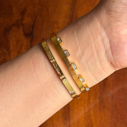 Moss Thin Wrist/ Baby Size bracelet Stack