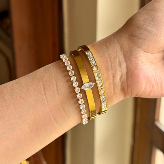 Cypress Thin Wrist/ Baby Size bracelet Stack