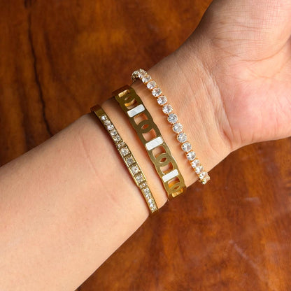 Vine Thin Wrist/ Baby Size bracelet Stack
