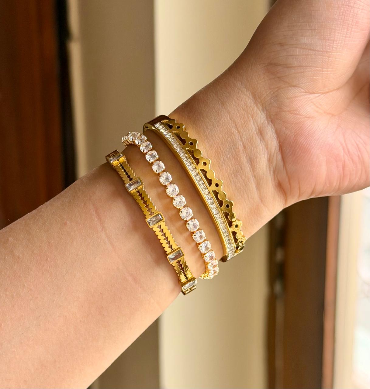 Acorn Thin Wrist/ Baby Size bracelet Stack