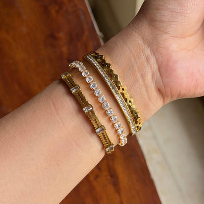 Acorn Thin Wrist/ Baby Size bracelet Stack