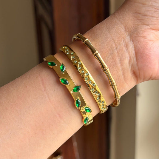 Trident Thin Wrist/ Baby Size bracelet Stack