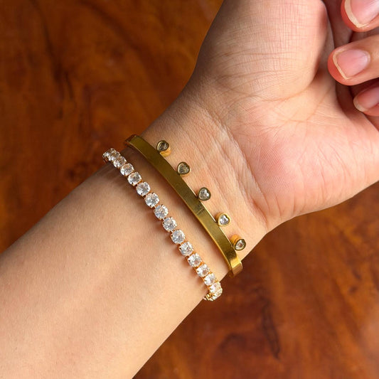 Dagger Thin Wrist/ Baby Size bracelet Stack