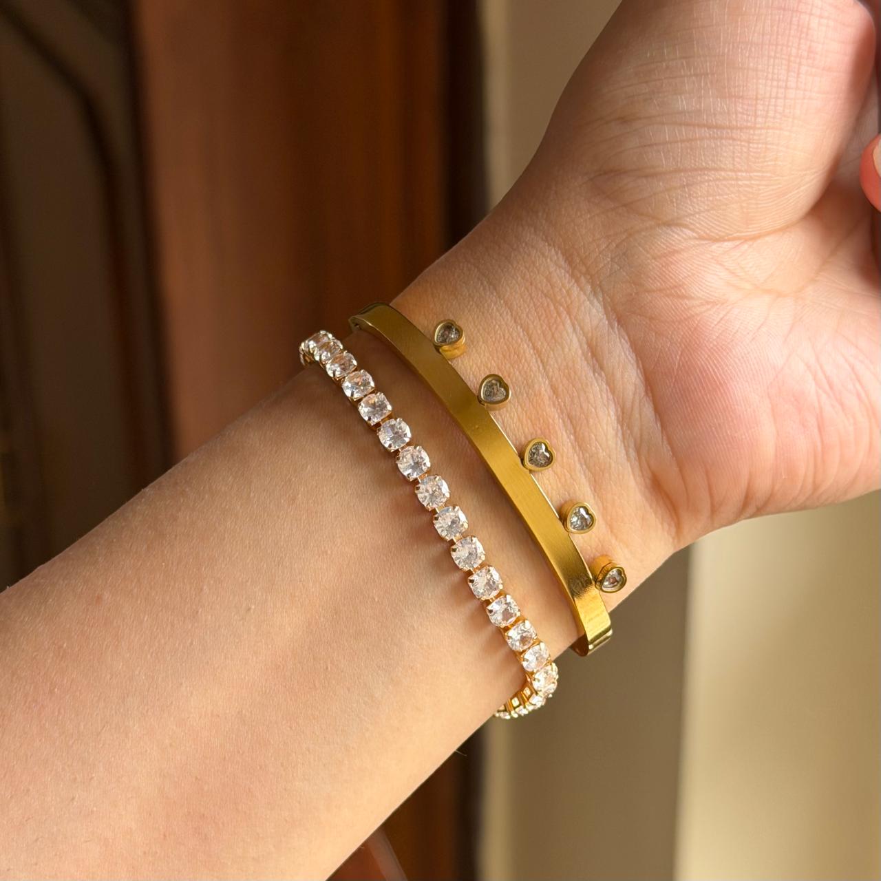 Dagger Thin Wrist/ Baby Size bracelet Stack