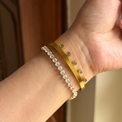 Dagger Thin Wrist/ Baby Size bracelet Stack