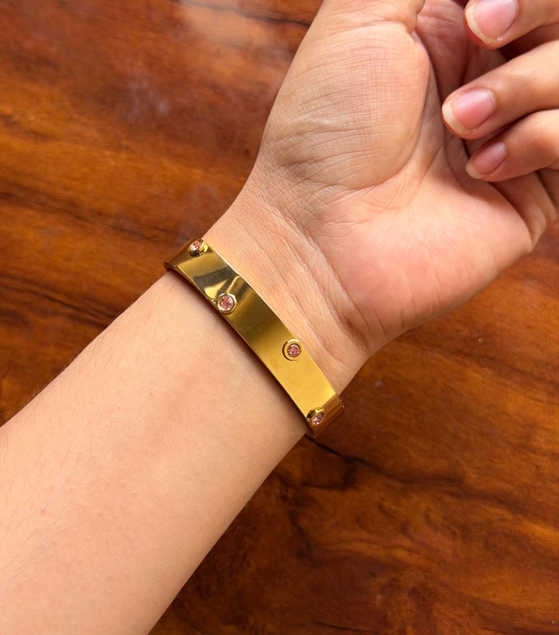 Audrey Pink Thin Wrist/ Baby Size bracelet