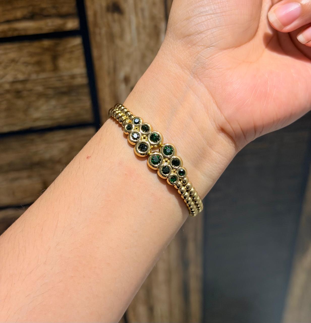 Pratima green Thin Wrist/ Baby Size bracelet