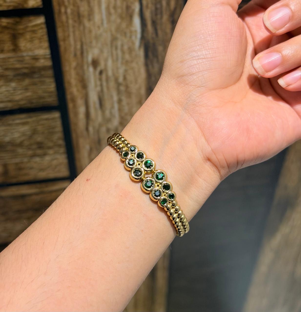 Pratima green Thin Wrist/ Baby Size bracelet