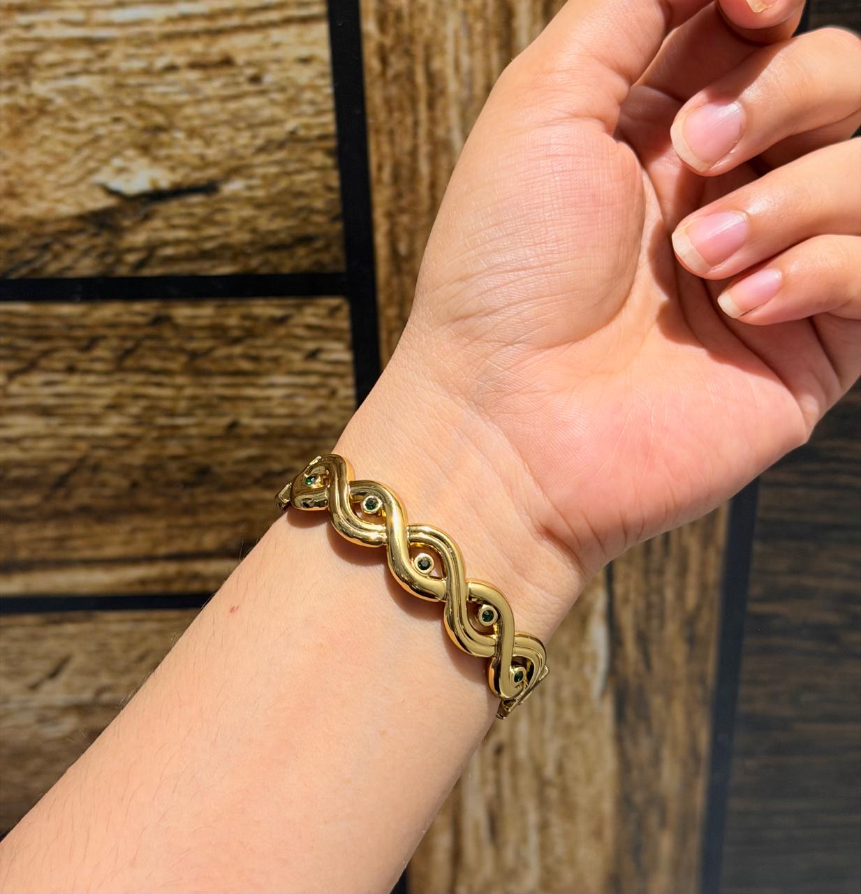 Krisha Green Thin Wrist/ Baby Size bracelet