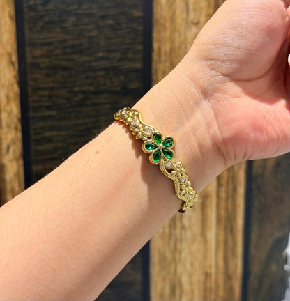 Meera Green Thin Wrist/ Baby Size bracelet