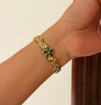 Meera Green Thin Wrist/ Baby Size bracelet