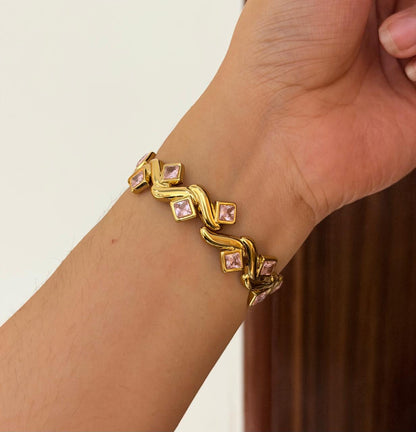 Debolina-Pink Thin Wrist/ Baby Size bracelet