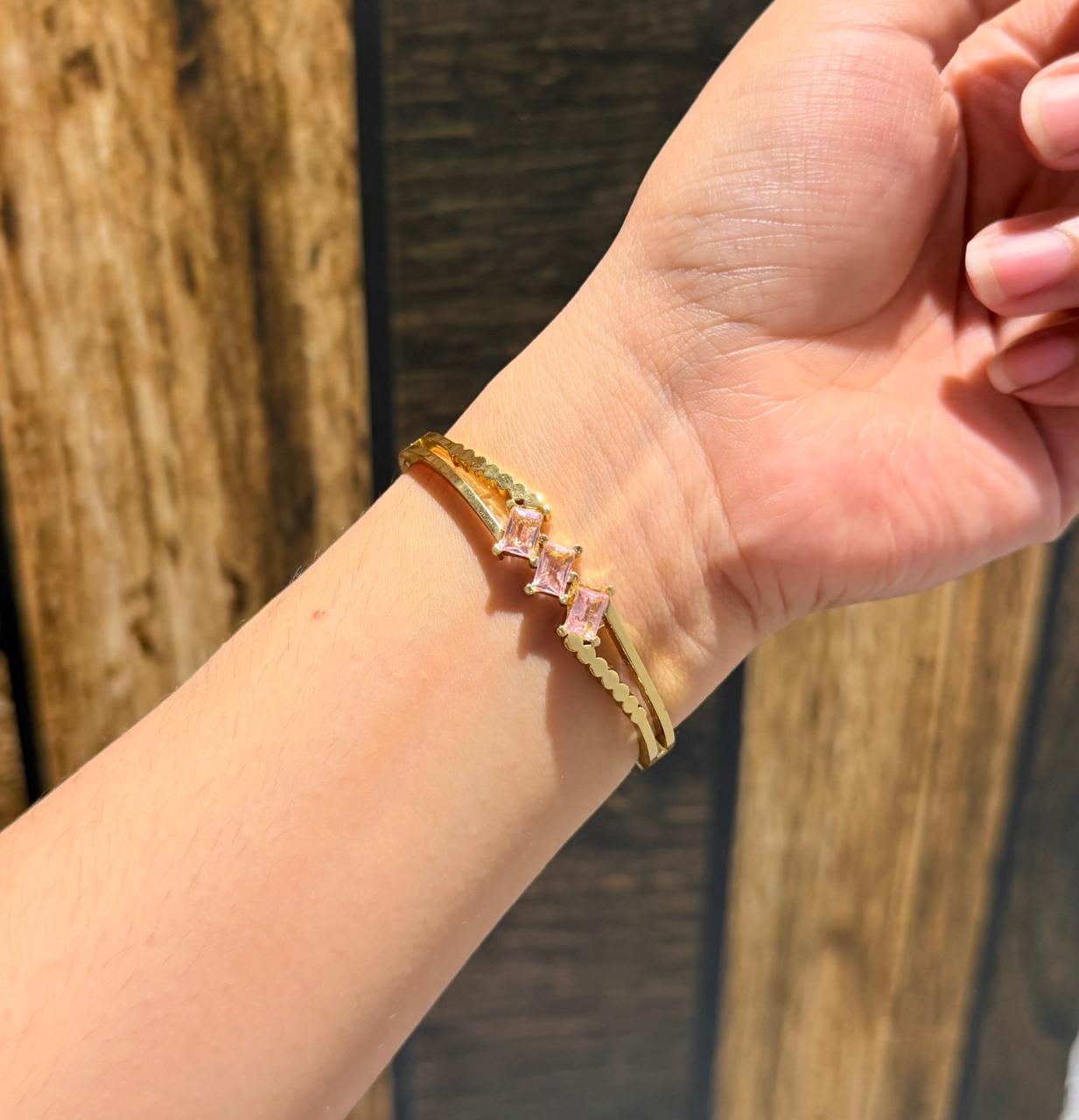 Pravya-Pink Thin Wrist/ Baby Size bracelet