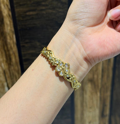 Meera White Thin Wrist/ Baby Size bracelet