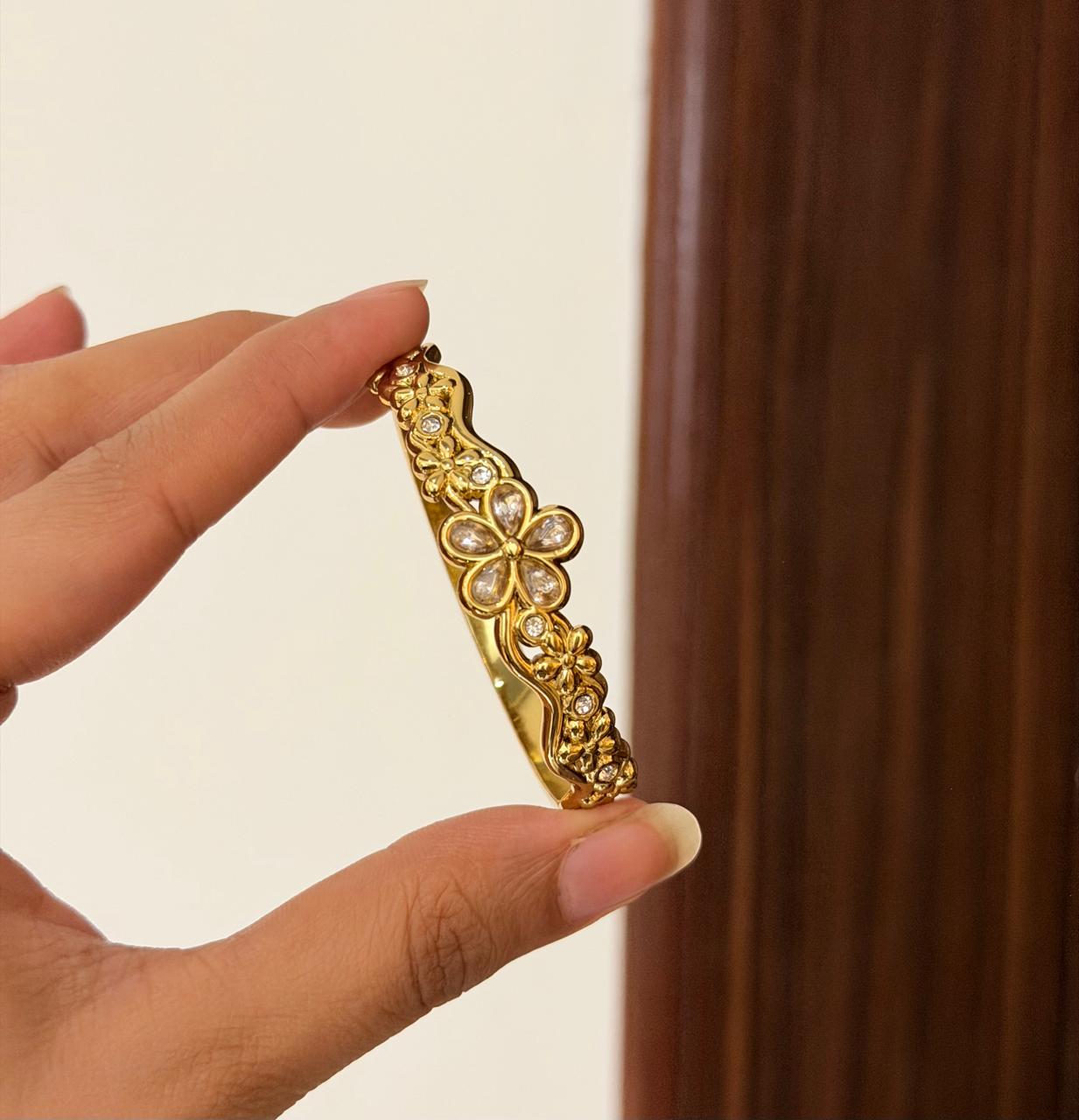 Meera White Thin Wrist/ Baby Size bracelet