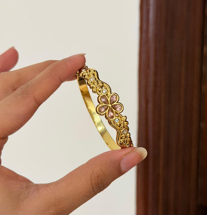 Meera Pink Thin Wrist/ Baby Size bracelet