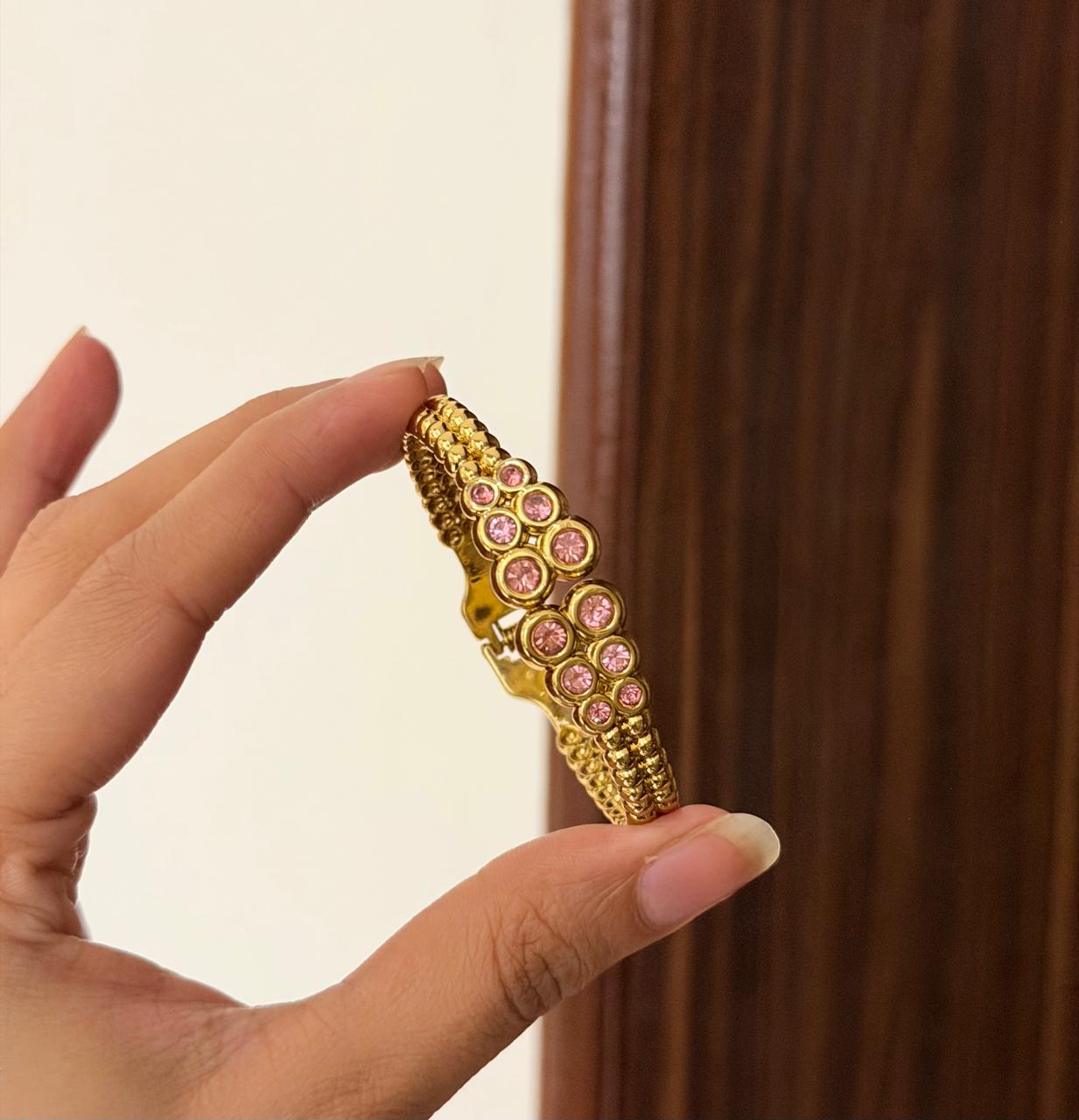 Pratima Pink Thin Wrist/ Baby Size bracelet