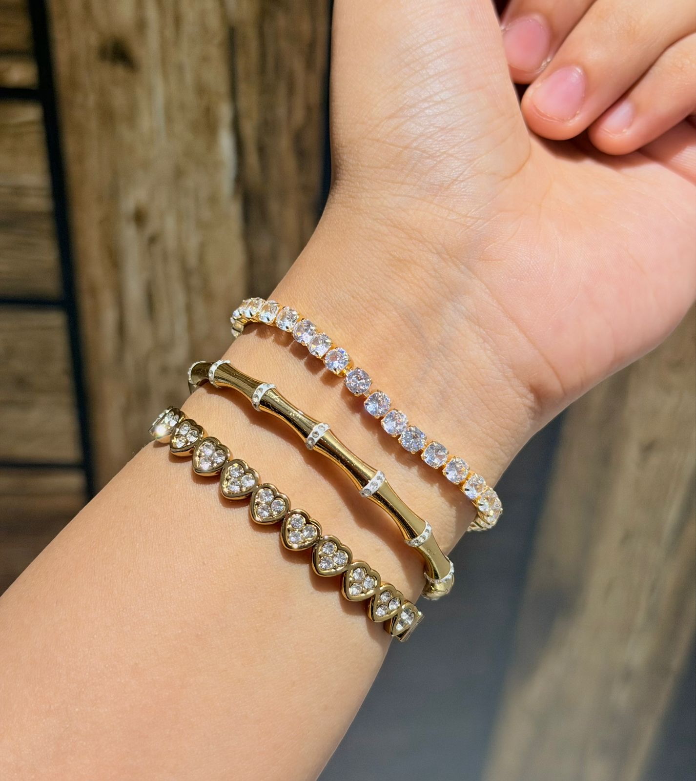 Edith Thin Wrist/ Baby Size bracelet Stack