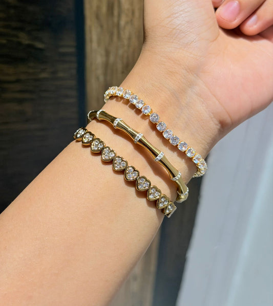 Edith Thin Wrist/ Baby Size bracelet Stack