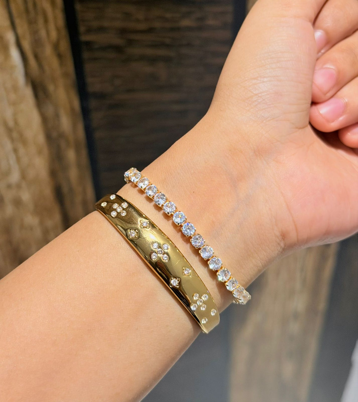 Harrison Thin Wrist/ Baby Size bracelet Stack